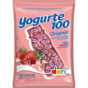 BALA YOGURTE100 MORANGO 600G