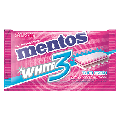 MENTOS PURE WHITE TUTTI FRUTI 3L