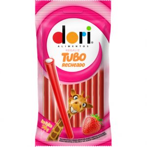 REGALIZ TUBO RECH 70G MORANGO